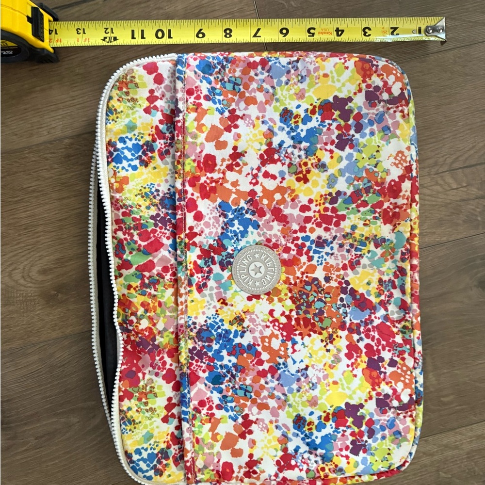 Kipling Multicolor Splatter Laptop Sleeve